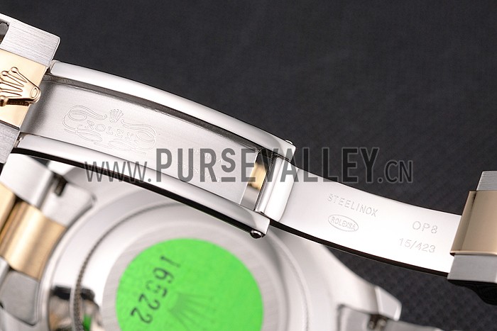 Rolex Yacht-Master White Dial Gold Bezel Stainless Steel Case Two Tone Bracelet