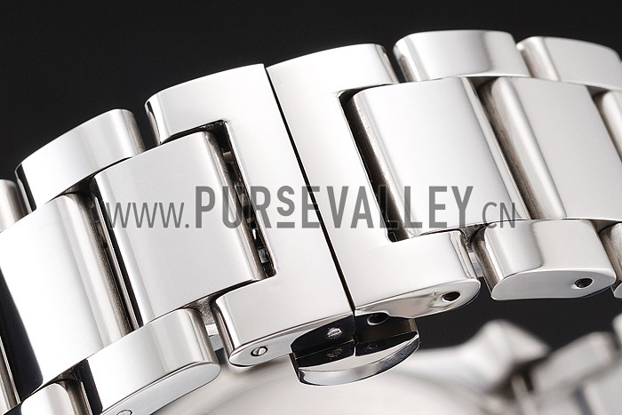 Cartier Calibre De Cartier Small Seconds White Dial Stainless Steel Case And Bracelet