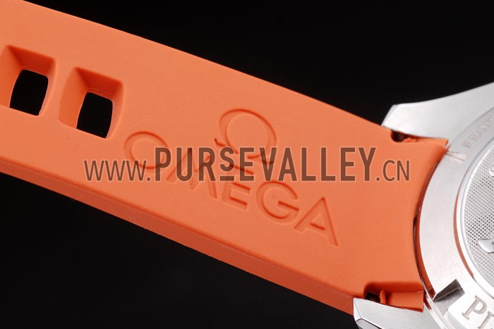Omega Swiss Seamaster Planet Ocean Big Size Orange Strap