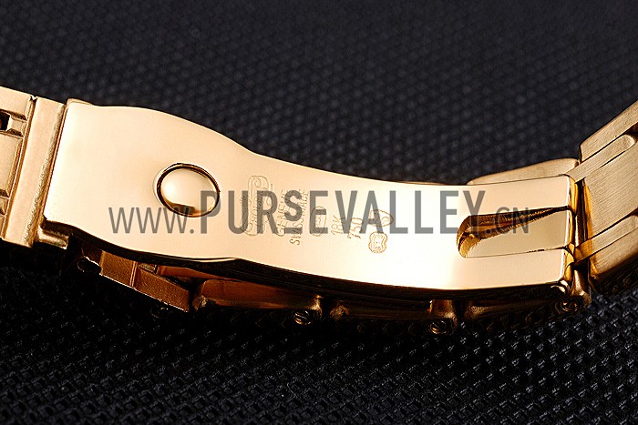 Rolex Datejust Diamond Dial Pink Jewels Bezel Gold Case And Bracelet 622835