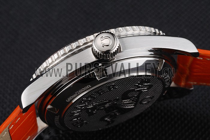 Omega Seamaster Planet Ocean Co-axial Orange Case Black Dial 98100