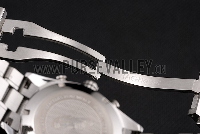 Tag Heuer Carrera Tachymeter Bezel Black Dial Stainless Steel Strap