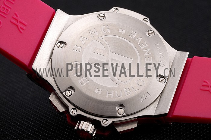 Hublot Big Bang Pink Strap White Dial Watch
