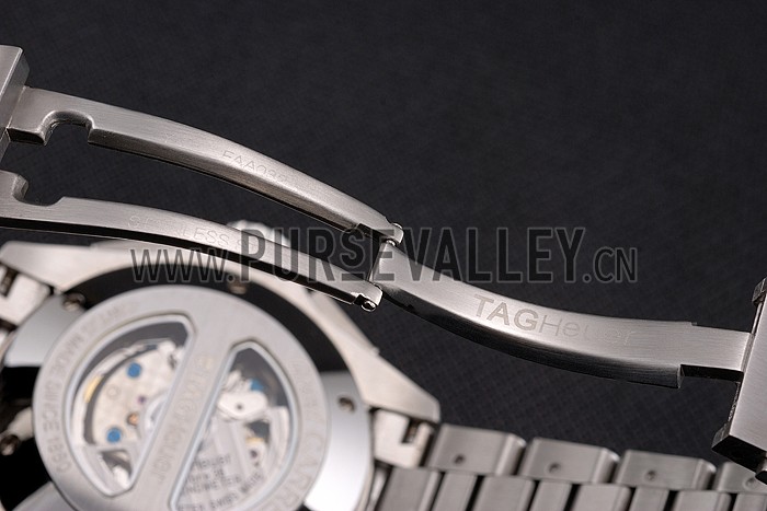 Tag Heuer Swiss Carrera Tachymeter Bezel Stainless Steel White Dial
