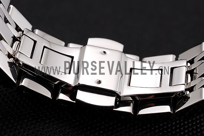 Vacheron Constantin Tourbillon White Dial Blue Numerals Stainless Steel Case Two Tone Steel Blue Bracelet