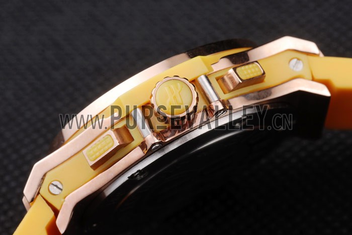 Hublot Big Bang Yellow Strap White Dial Watch 98068