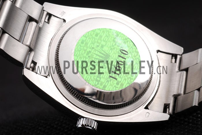 Rolex Datejust Polished Stainless Steel Silver Flowers Dial Diamond Plated 98081