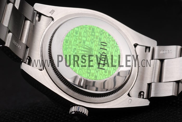 Rolex Datejust Polished Stainless Steel Brown Flowers Dial Diamond Plated