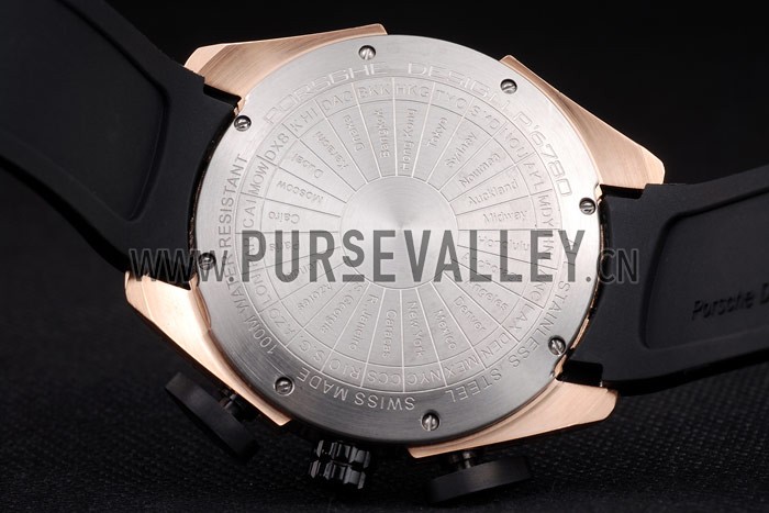 Porsche Regulator Power Reserve Rose Gold Case White Dial