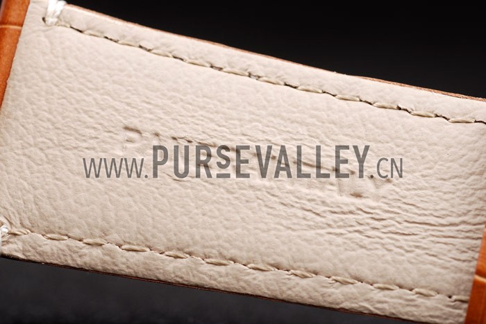 Panerai Radiomir Rose Gold Case Black Dial Brown Leather Strap 98136