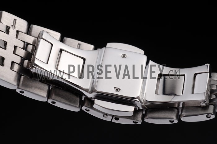 Piaget Dancer Stainless Steel Case Double Studded Minute Markers Silver Dial