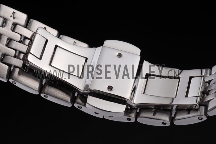 Piaget Traditional Rose Gold Case Double Studded Minute Markers Silver Dial