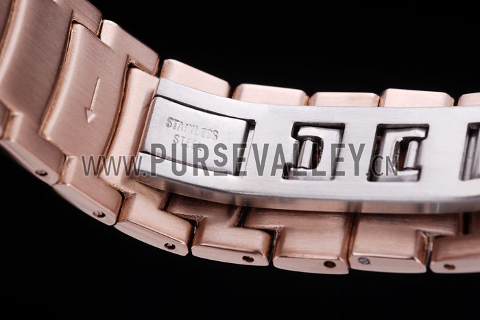 Bvlgari Assioma D 20mm White Dial Rose Gold Case With Diamonds Rose Gold Bracelet