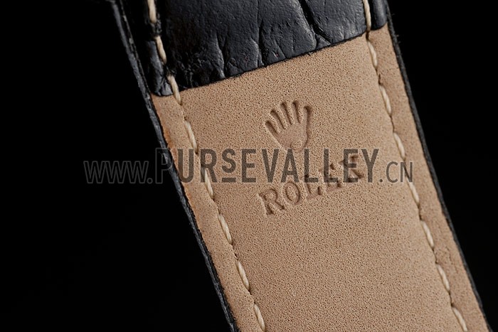 Rolex Daytona Gold Case Crystal Studded Bezel Black Dial