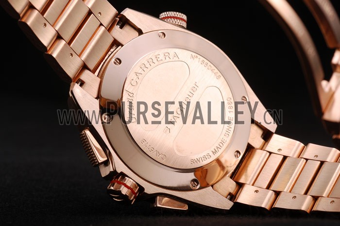 Tag Heuer Carrera Rose Gold Case White Dial