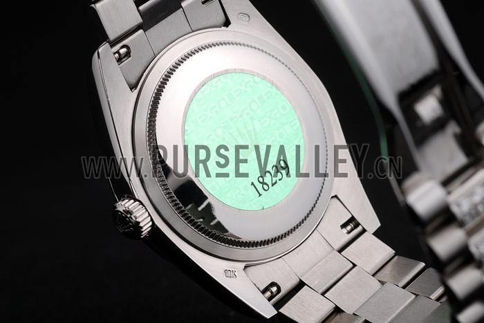 Rolex DayDate Diamond Plated Stainless Steel Bracelet Diamond Plated Dial 41986