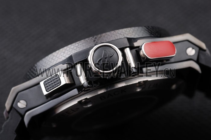 Hublot King Power Tourbillon Black Strap Black Dial