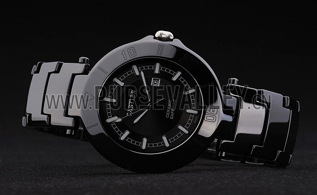 Cartier Pasha 43mm Black Dial Black Ceramic Case Rubber Bracelet