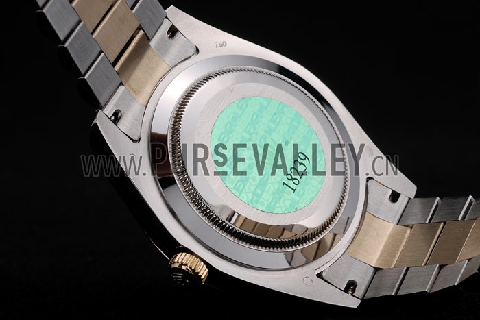 Rolex DayDate Grey Dial Dual Colored Stainless Steel Strap 41981