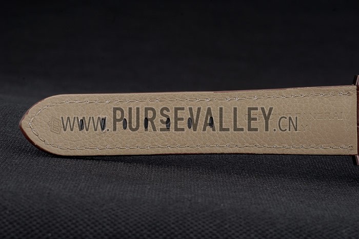 Panerai Luminor Brown Leather Strap Black Dial 80161