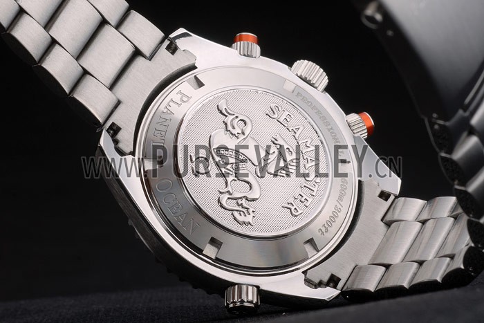 Omega Seamaster Planet Ocean Orange Tachymeter Black Dial Stainless Steel Strap 80241