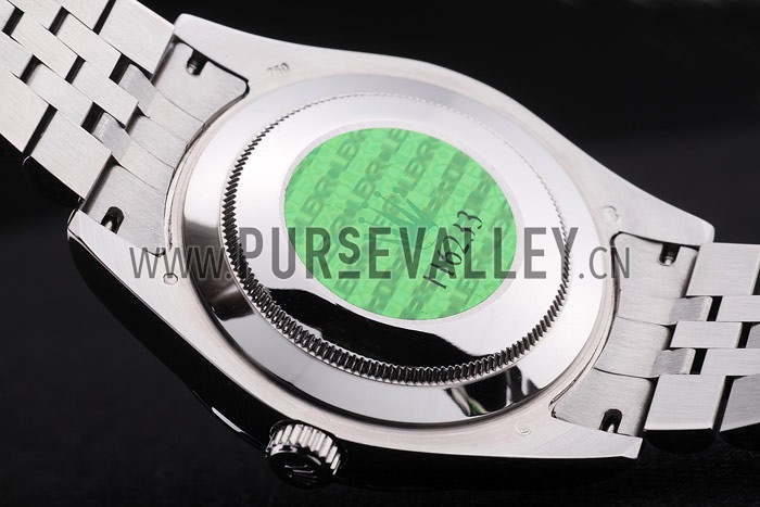 Rolex Datejust White Radial Dial Ribbed Bezel 7478