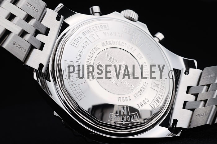 Breitling Navitimer Stainless Steel Strap Black Dial 98236