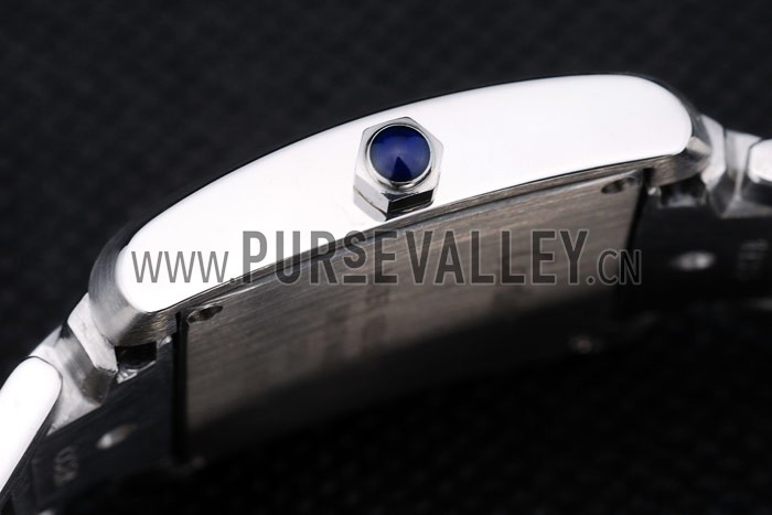 Cartier Tank Francaise 29mm White Dial Stainless Steel Case Two Tone Bracelet