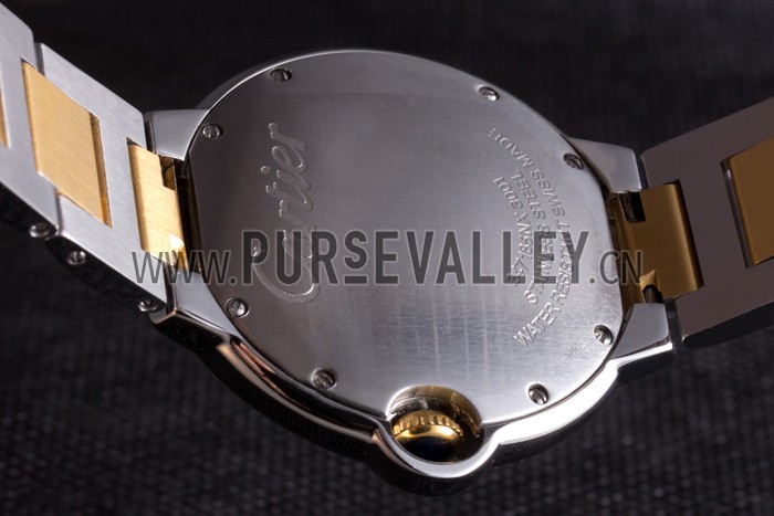 Cartier Ballon Bleu 42mm White Dial Stainless Steel Case Two Tone Bracelet