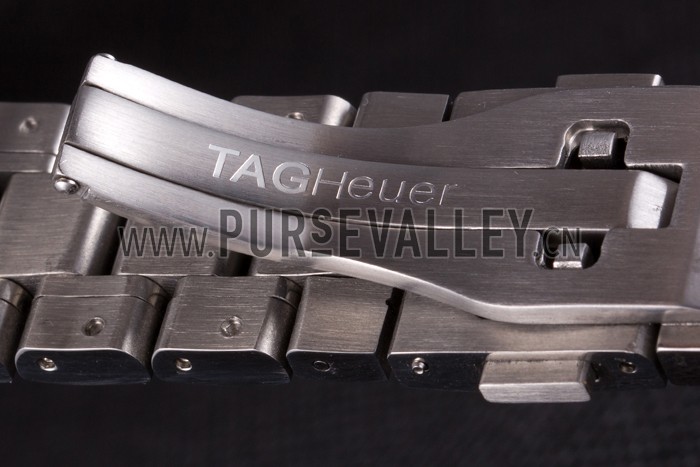 Tag Heuer SLR Polished Stainless Steel Case Black Dial Stainless Steel Strap
