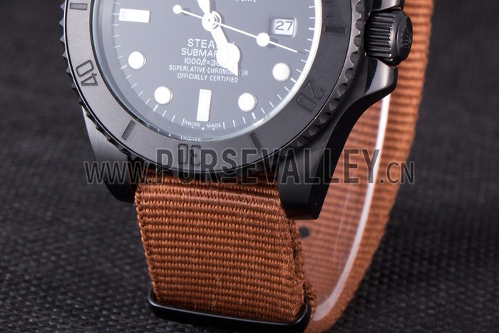 Rolex Submariner STEALTH MK IV Brown Fabric Band rl426 621388
