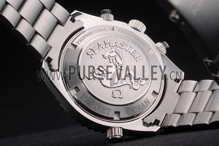 Omega Seamaster Planet Ocean Black Tachymeter Black Dial Stainless Steel Strap 80240