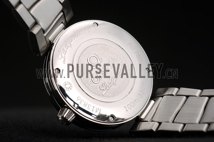 Omega DeVille Ladymatic Stainless Steel Strap Black Dial