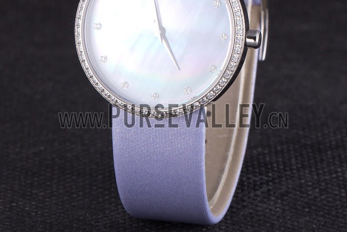 La D de Dior Lavender Rubber Strap with Lavender Dial 621509