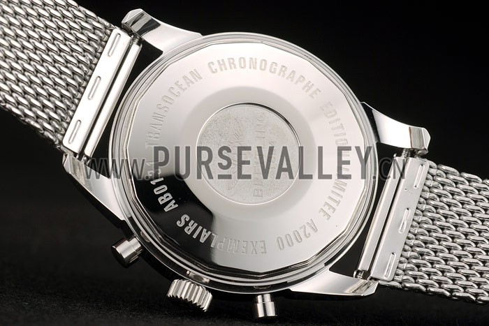 Breitling Transocean Stainless Steel Case Light Yellow Dial