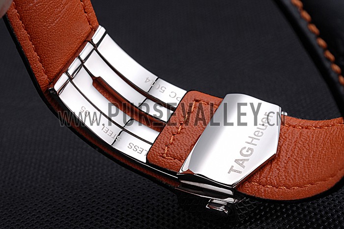 Tag Heuer Monaco 24 Calibre 36 Chronograph Gold And Beige Dial Black Leather Strap 622274