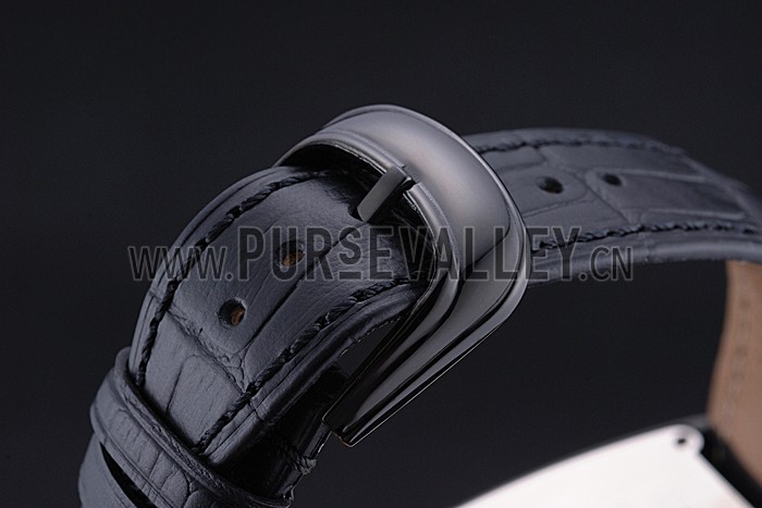 Franck Muller Casablanca White Dial Numbers Black Croco Strap 80303