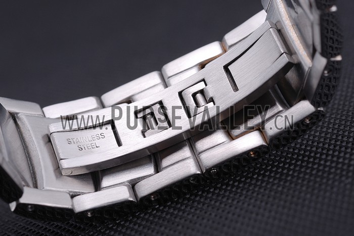 Bvlgari Diagono 46mm White Dial Stainless Steel Case Rose Gold Bezel Two Tone Bracelet