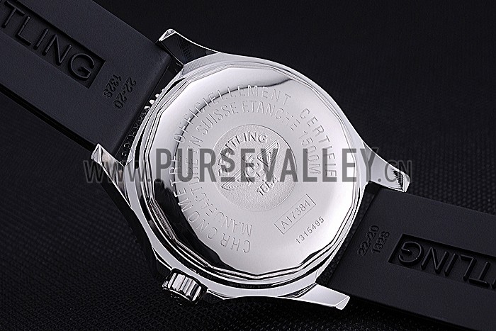 Breitling Superocean Black Yellow Dial Watch 622331