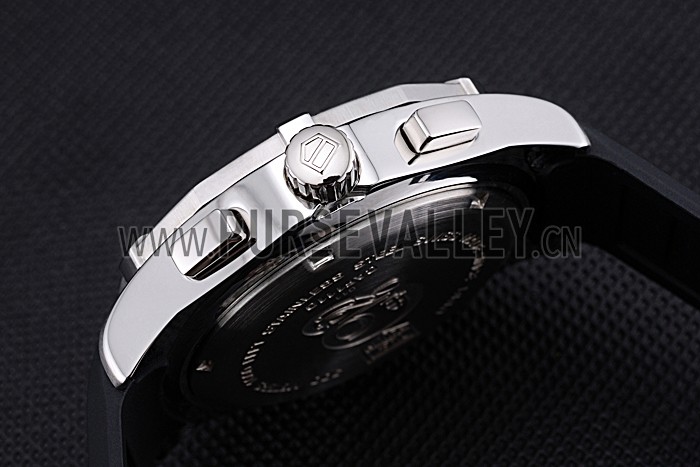 Tag Heuer Aquaracer Calibre S Black Dial Black Rubber Band 622406