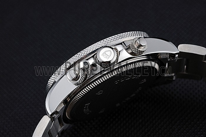 Tudor Heritage Chronograph Black Dial Stainless Steel Bracelet 622418