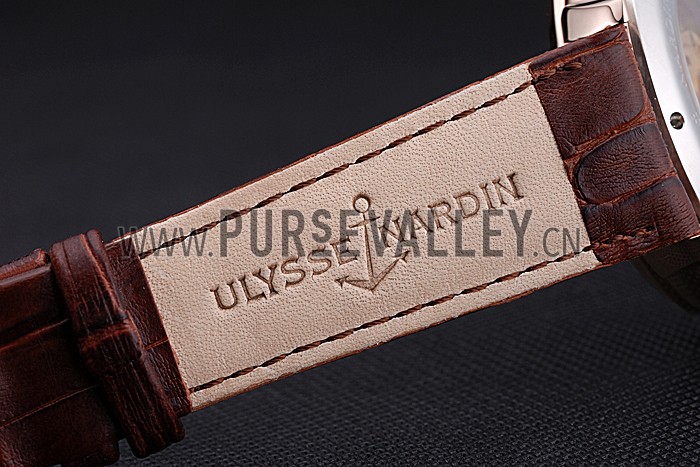 Ulysse Nardin Kremlin Set Gold Case Brown Leather Strap 622424