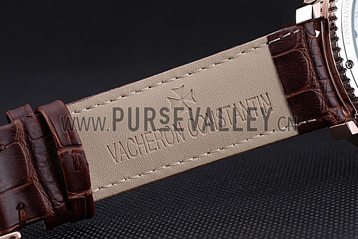 Vacheron Constantin Patrimony Contemporary Gold Case White Dial Brown Leather Strap 622307