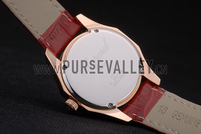 Chopard Red Leather Bracelet Watch 80276