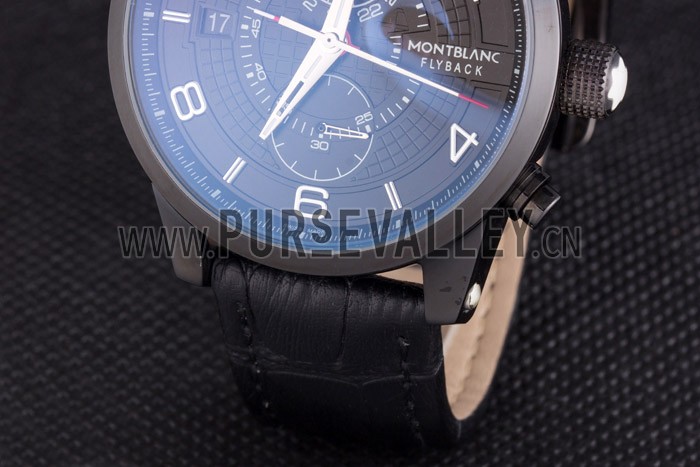 Montblanc Flyback Black Leather Band 621627