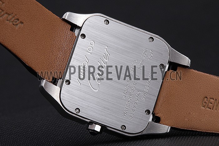 Cartier Santos 100 Diamond Silver Bezel 621926