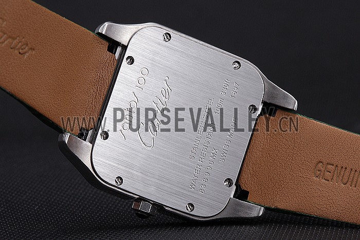 Cartier Santos 100 Diamond Silver Bezel 621929