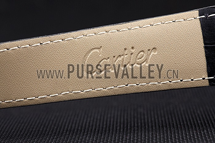 Cartier Rotonde Flying Tourbillon Diamonds Black Dial 621951