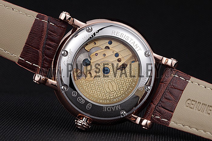 Cartier Rotonde Flying Tourbillon White Dial 621958