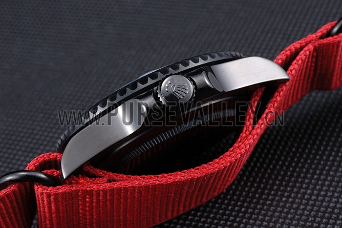 Rolex Stealth Submariner Red Nylon Strap 622010